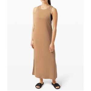 Lululemon Ease of It All Tank Maxi Dress Beech Wood Size 8